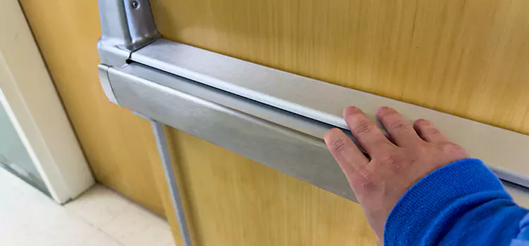 Installing a Push Bar on a Door Sterling Heights